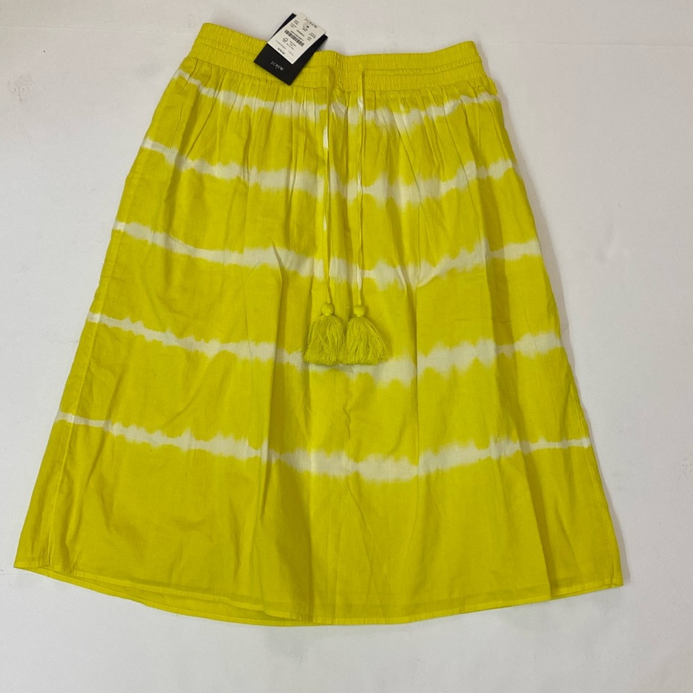 J. Crew Yellow A-Line Skirt